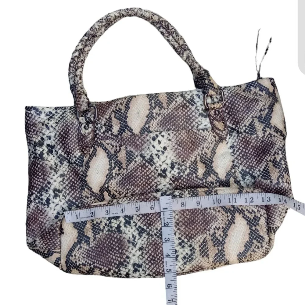 Elliott Lucca leather snakeprint purse